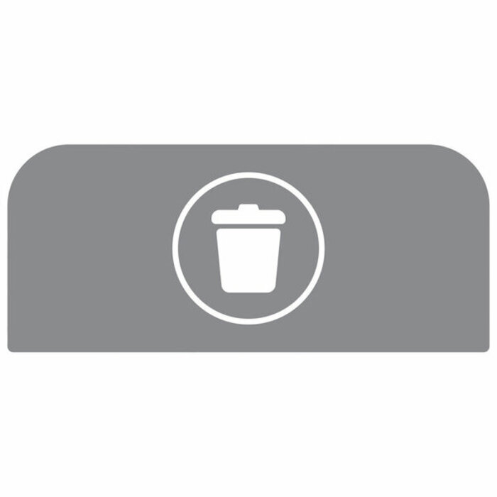 Rubbermaid Configure Recyclingstation Paneel Rest FR 57 liter grijs