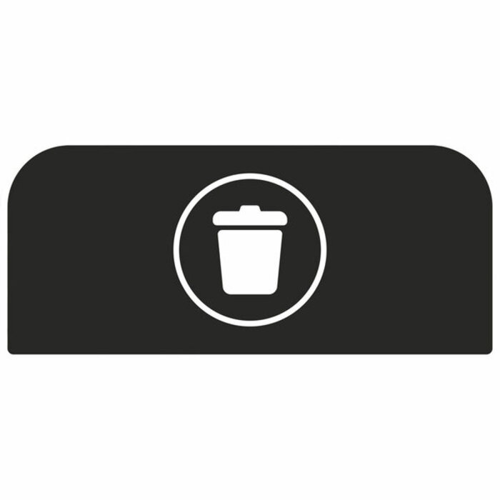 Rubbermaid Configure Recyclingstation Paneel Rest 57 liter zwart