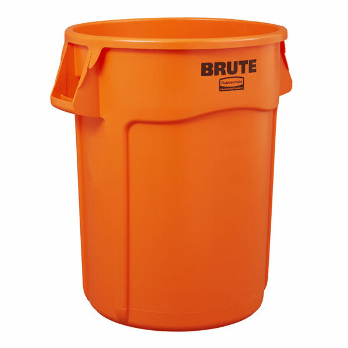 Rubbermaid Ronde Brute container 121,1 liter oranje