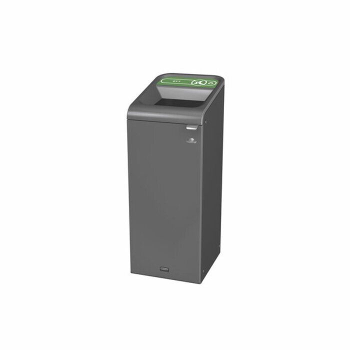 Rubbermaid Configure Recyclingstation GFT NL 57 liter (antraciet, groen)