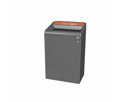 Rubbermaid Configure Recyclingstation Plastic NL 125 liter (antraciet, oranje)