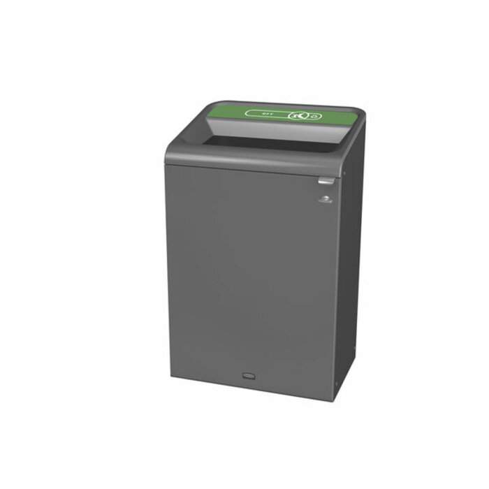 Rubbermaid Configure Recyclingstation GFT NL 125 liter (antraciet, groen)