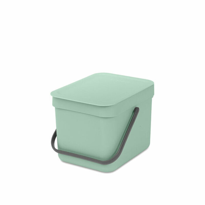 Brabantia Afvalemmer Sort & Go 6 liter jade