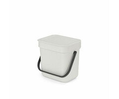 Brabantia Afvalemmer Sort & Go 3 liter lichtgrijs