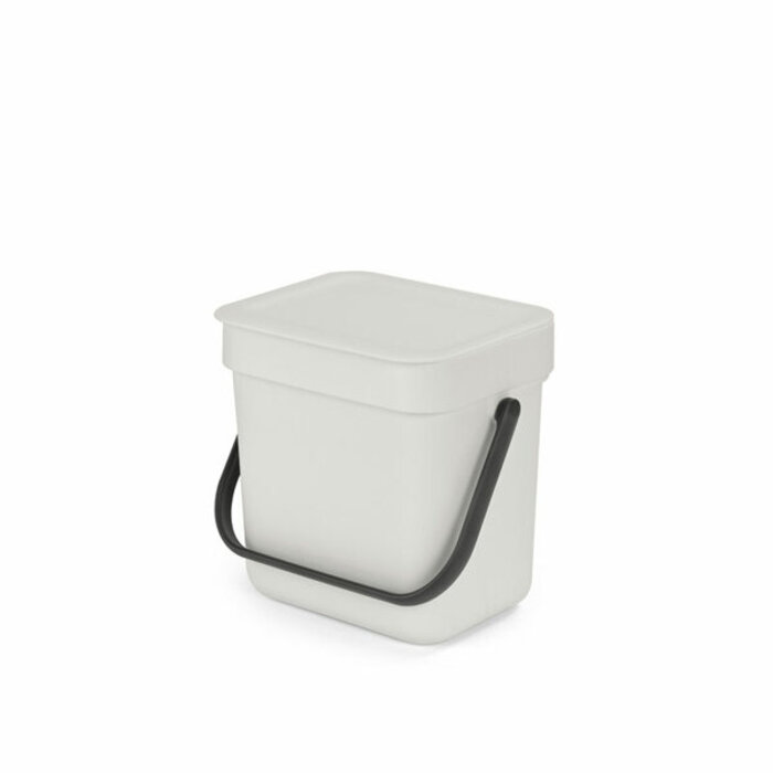 Brabantia Afvalemmer Sort & Go 3 liter lichtgrijs