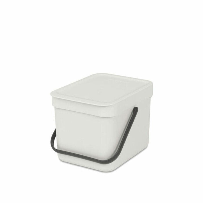 Brabantia Afvalemmer Sort & Go 6 liter lichtgrijs