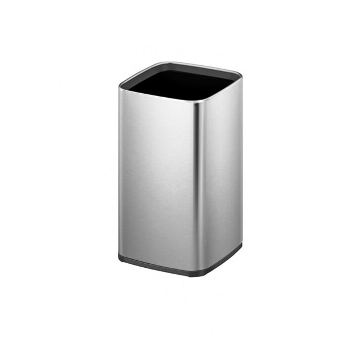 EKO Laguna afvalbak Open Top 12 liter mat RVS