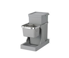 EKO Deco Inbouwafvalemmer 20+4 liter grijs