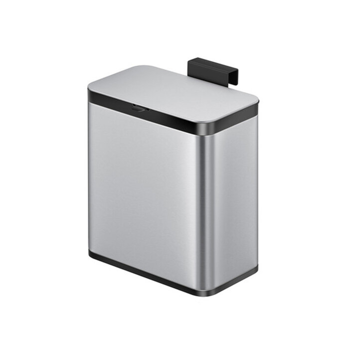 EKO Puro S Food Waste Caddy 7 liter (matRVS, zwart)