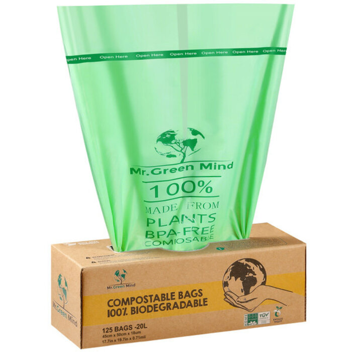 Mr. Green Mind Biozakken 20 liter Groen