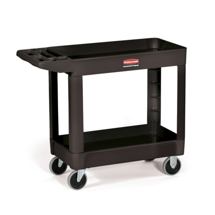 Rubbermaid Werkwagen Brute HD 2-schap Klein zwart