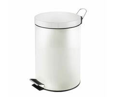 Pedaalemmer 20 liter wit