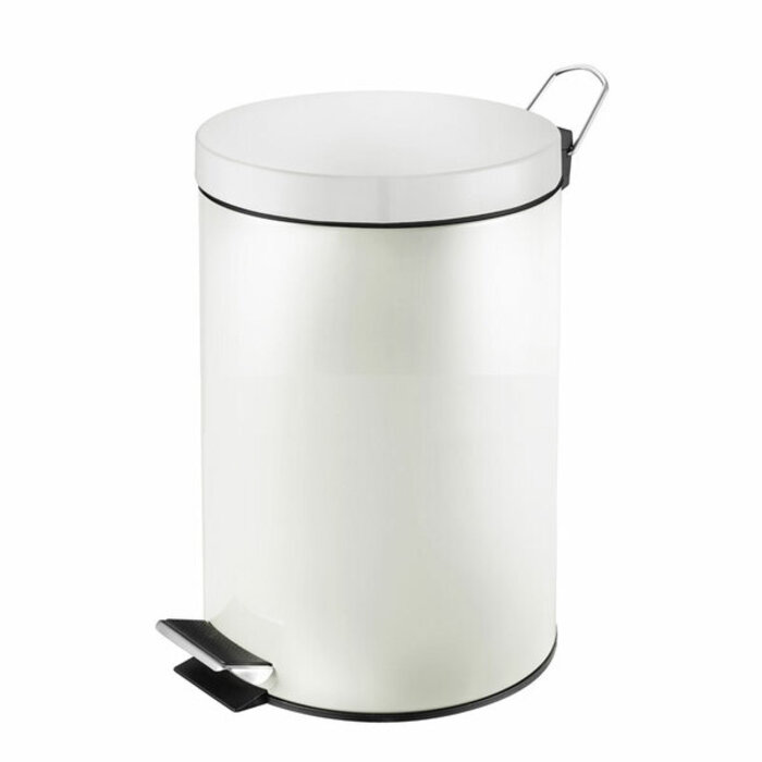 Pedaalemmer 20 liter wit