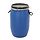 Kunststof ton 60 liter (blauw, zwart)