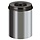Vlamdovende papierbak 15 liter (RVS, zwart)