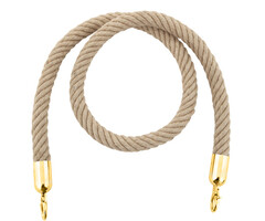 A-Select Koord van henneptouw (naturel, messing)