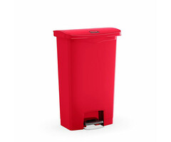 Rubbermaid Slim Jim Step On container Front Step kunststof 50 liter rood