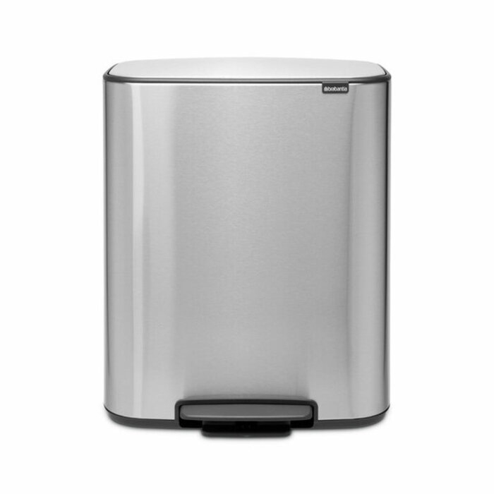 Brabantia Bo Pedaalemmer 2x30 liter Mat RVS FPP