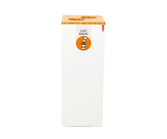 Paxa Medium 34 liter "Bekers/Cups" (wit, bamboe)