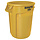 Ronde Brute container 121,1 liter geel