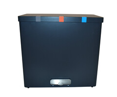 DutchDesign RecycloKick 3 3x34 liter grafietgrijs