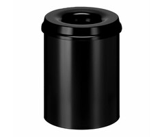 Vlamdovende papierbak 15 liter zwart