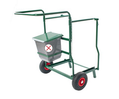 Containerkar voor 1x 240 liter container (zonder accessoires) groen