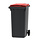 Mini-container 240 liter (grijs, rood)
