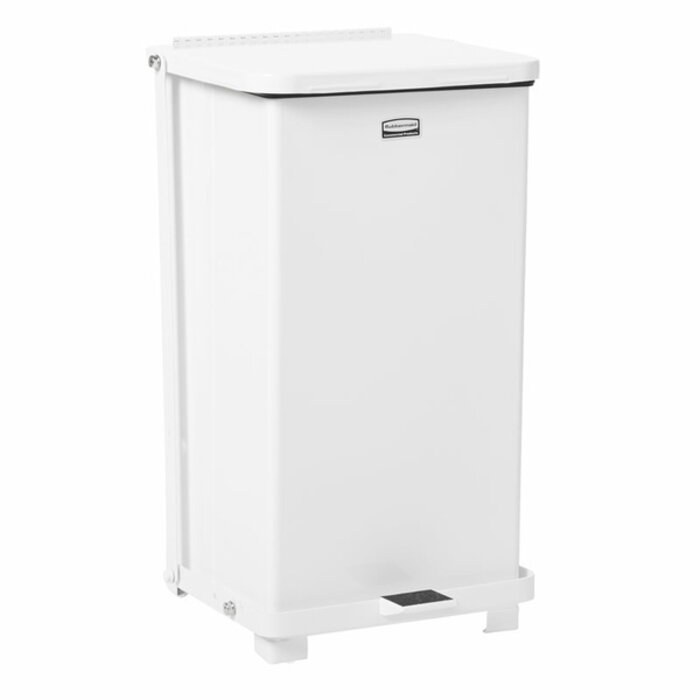 Rubbermaid Defender Pedaalemmer 25 liter wit