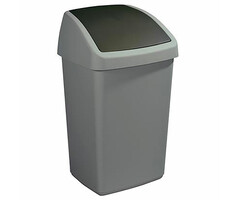 Sunware Afvalbak Delta swingdeksel 50 liter (grijs, zwart)