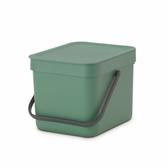 Brabantia Afvalemmer Sort & Go 6 liter fir green