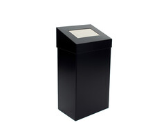 DutchDesign Afvalbak met pushklep 18 liter zwart