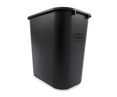 Rubbermaid Rechthoekige afvalbak 26,6 liter zwart