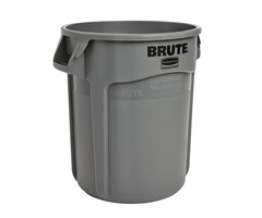 Rubbermaid Ronde Brute container 37,9 liter grijs