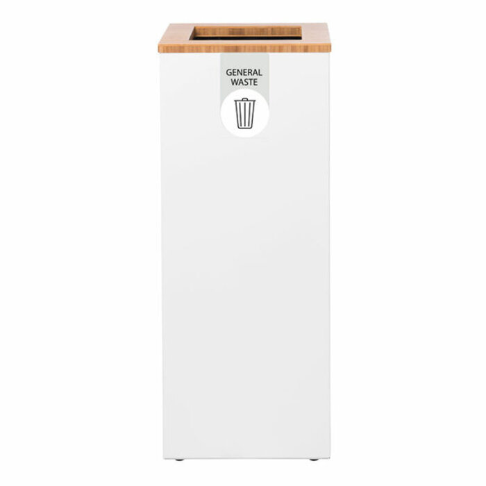 Paxa Large 65 liter "General Waste" (wit, bamboe, grijs)