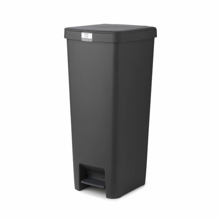 Brabantia Pedaalemmer StepUp 40 liter donkergrijs