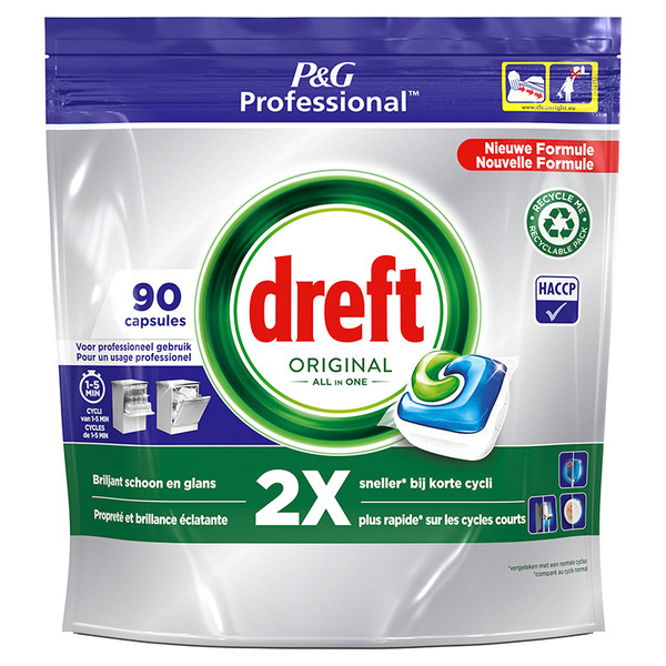 DREFT PROFESSIONAL All-in-1 Vaatwastabletten Original Regular