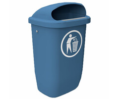 Afvalbak DIN-PK 50 liter blauw