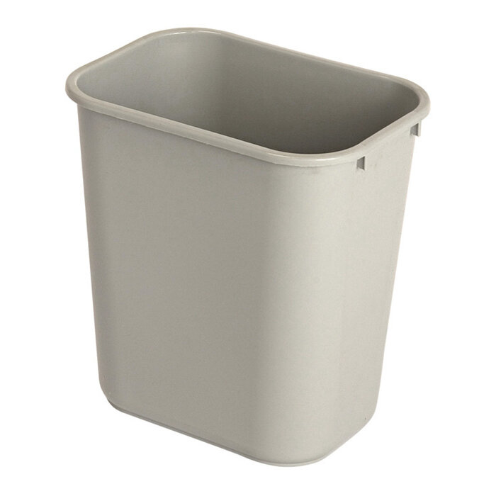 Rubbermaid Rechthoekige afvalbak 26,6 liter grijs