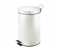 Pedaalemmer 3 liter wit