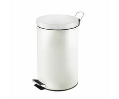 Pedaalemmer 12 liter wit