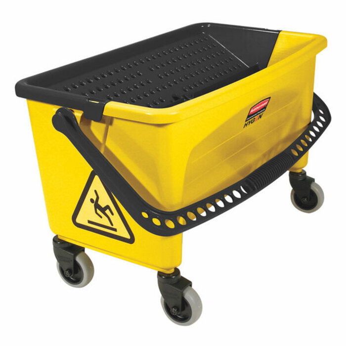 Rubbermaid Hygen microvezel laademmer met perswringer geel