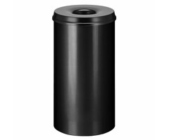 Vlamdovende papierbak 50 liter zwart