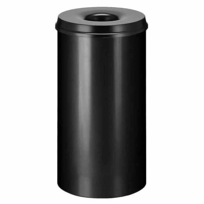Vlamdovende papierbak 50 liter zwart