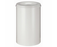 Vlamdovende papierbak 110 liter grijswit (R9002)