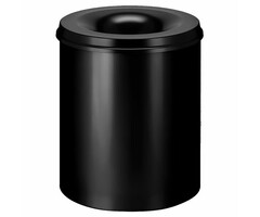 Vlamdovende papierbak 80 liter zwart