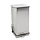 Industriële pedaalemmer 90 liter mat RVS
