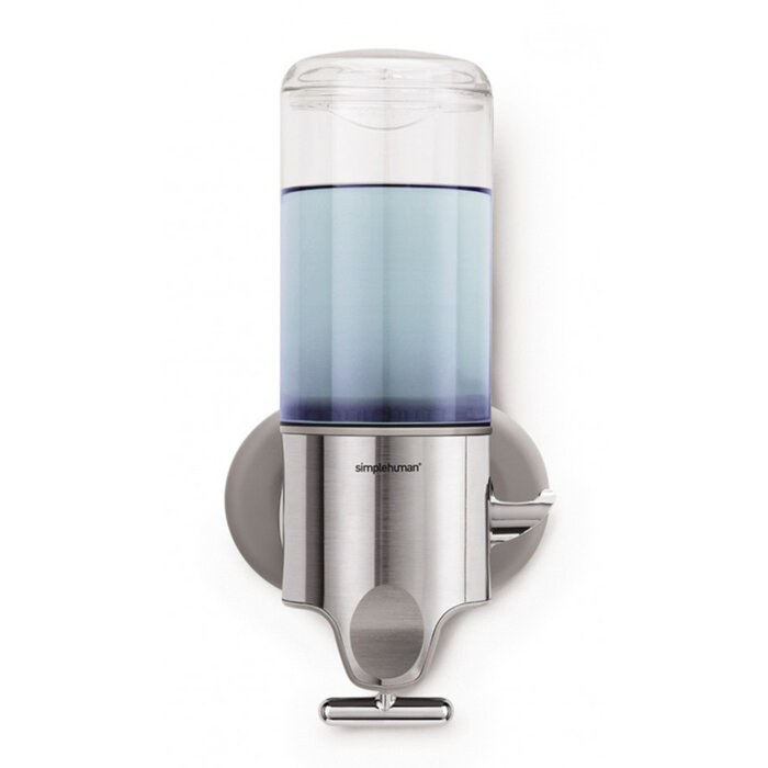 Simplehuman Wand Zeepdispenser Single (RVS, transparant)