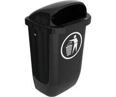 Afvalbak DIN-PK 50 liter antraciet