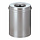 Vlamdovende papierbak 15 liter zilver